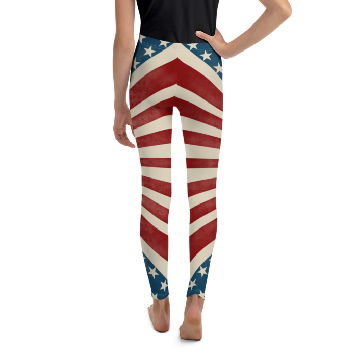 patriot stars stripes kids leggings