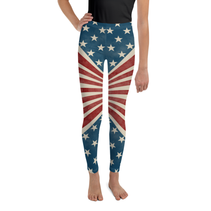 patriot stars stripes kids leggings