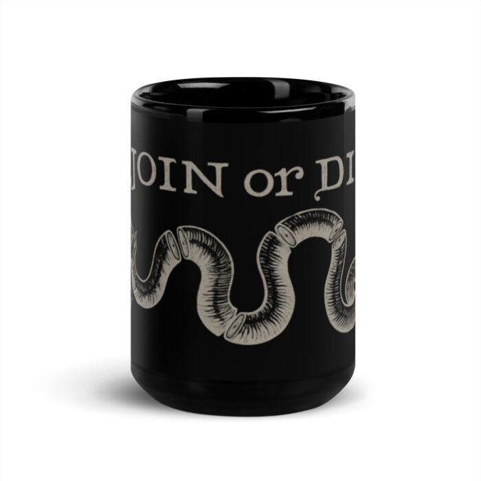 join or die mug black