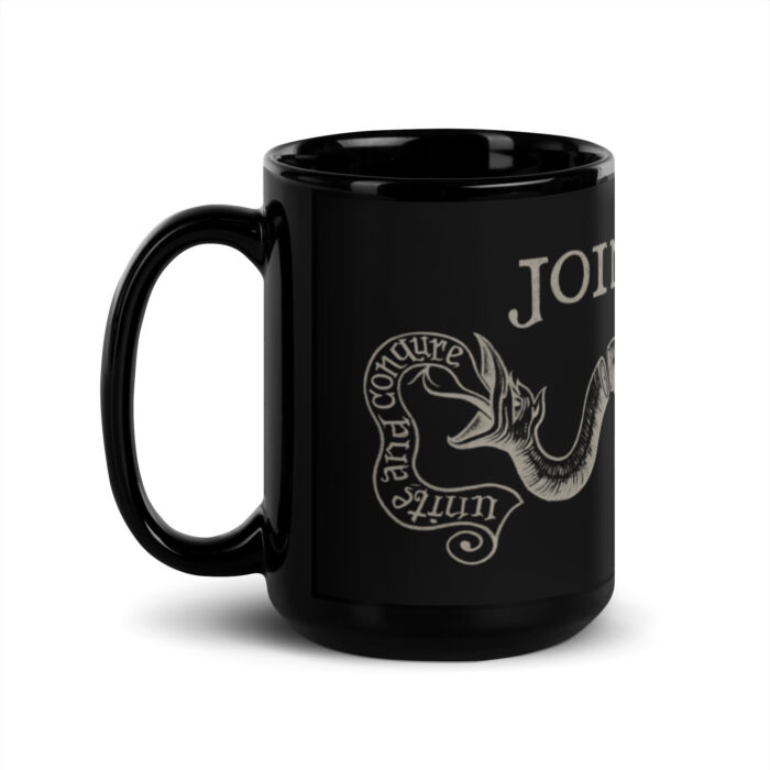 join or die mug black