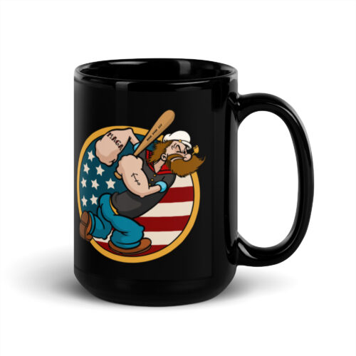 salty crew black mug patriot