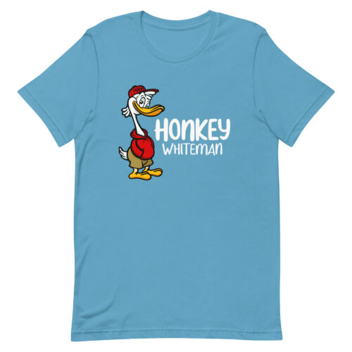 honkey whiteman tshirt teal