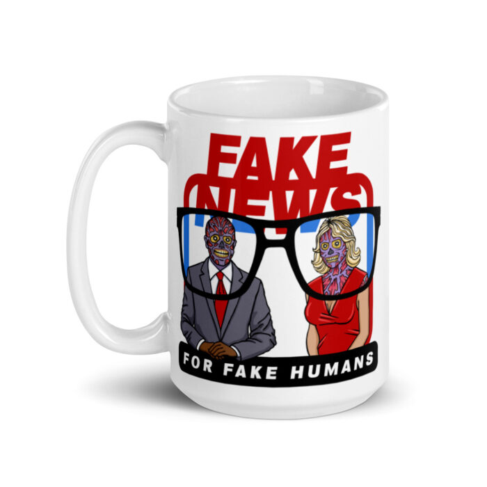 fake news they live mug