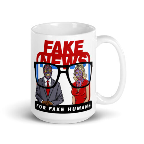 fake news they live mug